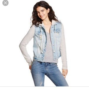Womens Hooded Denim Jacket
